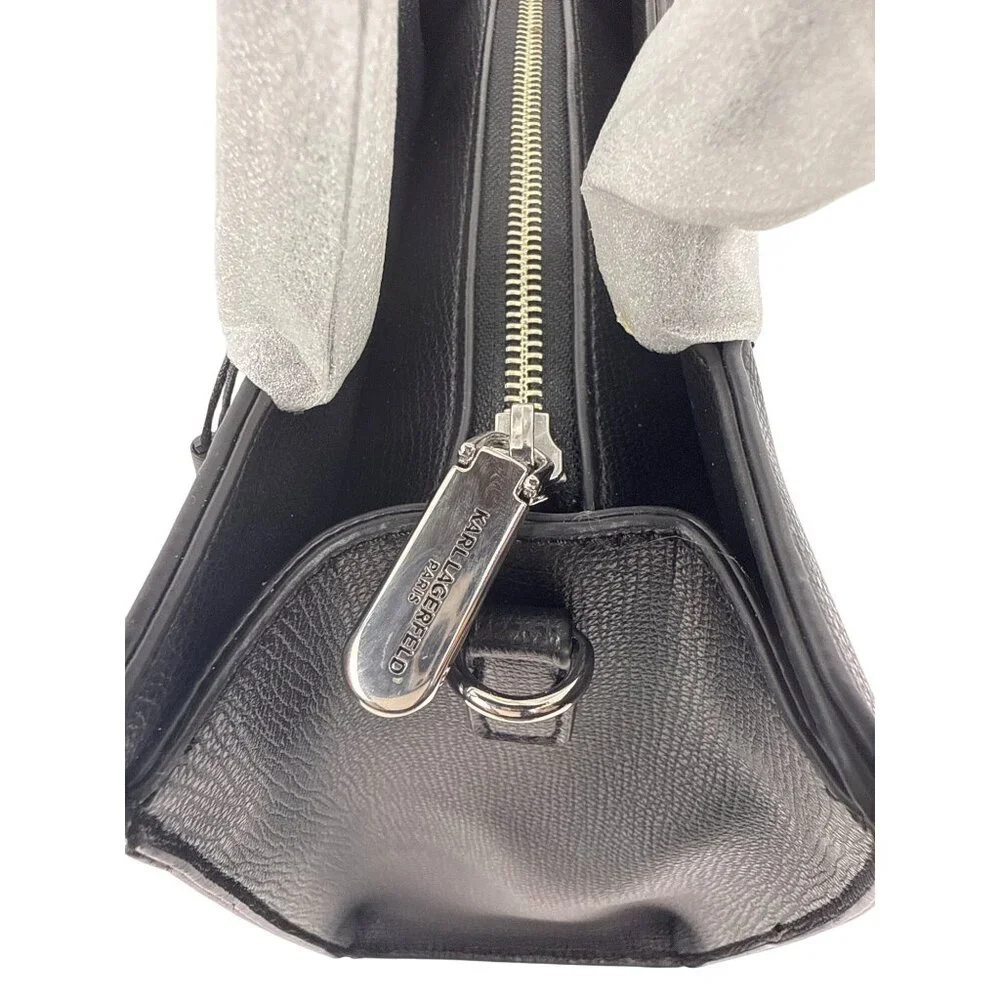 Karl Lagerfeld Paris Women's Maybelle Iconic Black‎ Choupette Satchel